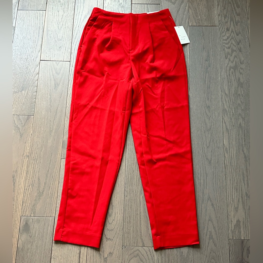 Tapered Leg Stretch Trousers